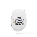 stemless wine glass stylish short stem wine glass